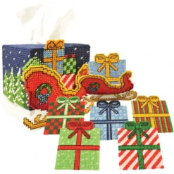 Herrschners Sleigh Ride Plastic Canvas Set