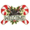 Herrschners Candy Cane Welcome Wall Hanging Plastic Canvas Kit 1 Herrschners Candy Cane Welcome Wall Hanging Plastic Canvas Kit -Prym Clover Shop 570543 19530.1693467249