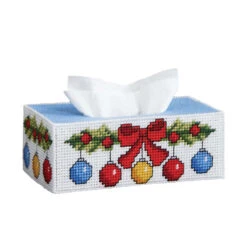 Herrschners Holiday Bough Tissue Box Plastic Canvas Kit