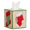 Herrschners Festive Stockings Tissue Box Plastic Canvas Kit -Prym Clover Shop 570578 13090.1693467340