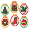 Herrschners Christmas Light Ornaments Plastic Canvas Kit -Prym Clover Shop 570607 40117.1693467401