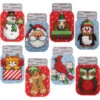 Herrschners Christmas Friends Mason Jar Ornaments Plastic Canvas Kit -Prym Clover Shop 570656 65977.1693467530