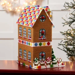 Herrschners Candy Lane Gingerbread House Plastic Canvas Kit -Prym Clover Shop 570677 3 11698.1693467589