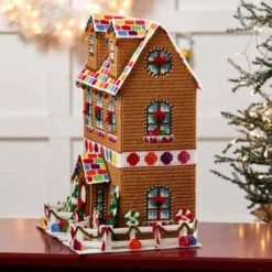 Herrschners Candy Lane Gingerbread House Plastic Canvas Kit -Prym Clover Shop 570677 4 60973.1693467589