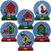Herrschners Birdhouse Snow Globe Ornaments Plastic Canvas Kit -Prym Clover Shop 570684 08205.1695648940
