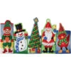 Herrschners Holly Jolly Mantel Sitters Plastic Canvas Kit -Prym Clover Shop 570687 61428.1695648947