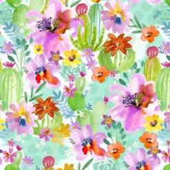 Fabric Edition, Inc. Purple Floral Fabric Quarters Bundle Pre-Cut Fabric -Prym Clover Shop 748529 2 25032.1693479246